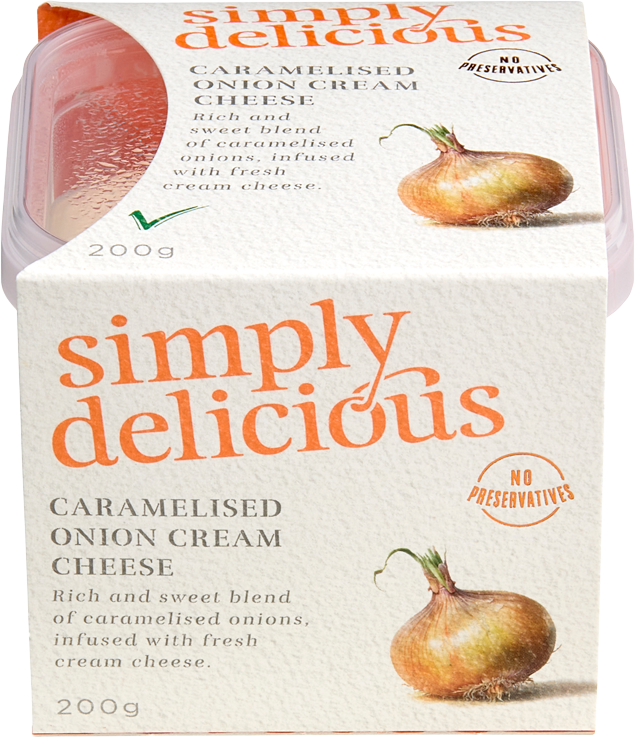 Caramelised onion cream cheese