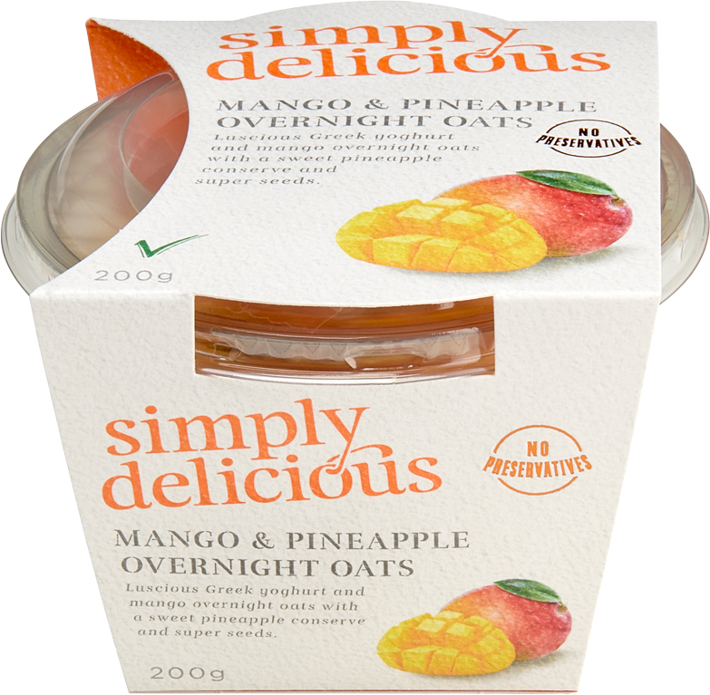Mango and Pineapple Overnight Oats